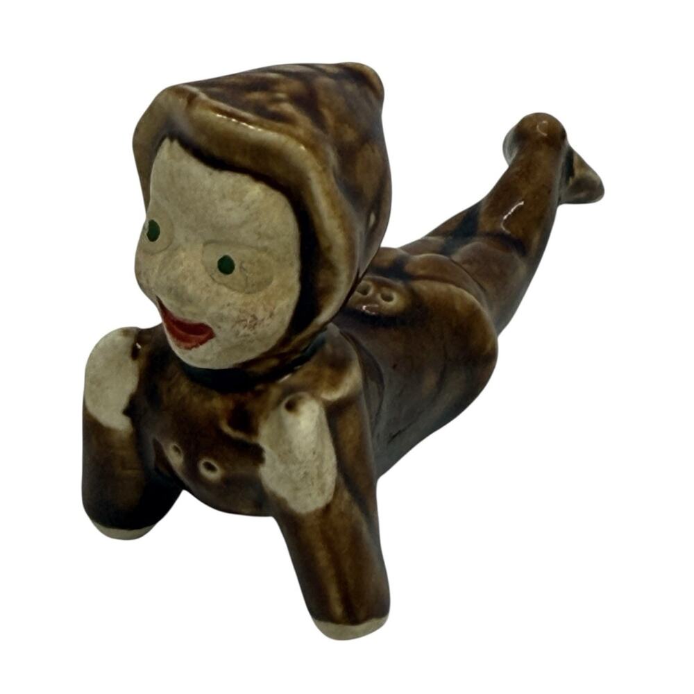 Vintage Ceramic Pixie Elf Figurine Pixie Potters Of LA Artist Millesan Drews